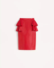 Leather Midi Skirt