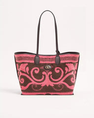 Valentino Garavani Medium Shopping Bag In Terry Cloth