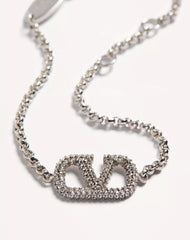 Vlogo Signature Bracelet In Metal And Swarovski® Crystals