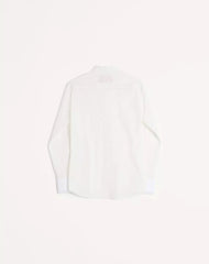 Cotton Muslin Shirt With Plastron And Lace Details