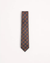 Valentie Silk And Jacquard Tie With Design