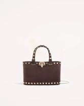 Rockstud Mini Suede Shopping Bag