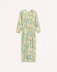 Lurex Long Dress With Après L'Hiver Sanderson Dégradé Print