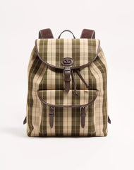 Valentino Garavani Antibes Backpack In Check Fabric