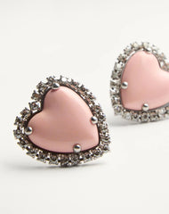 Coeur Hyperbole Earrings In Metal, Resin And Swarovski® Crystals