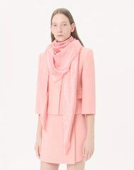 Toute La V Wool And Silk Shawl