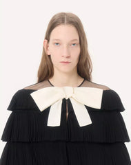 Embroidered Organza Cape