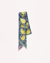 Apres L'Hiver Poppies Bandeau Scarf In Silk