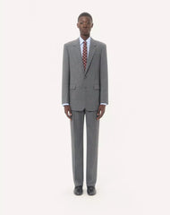 Valentino Single-Breasted Jacket In Mouliné Wool