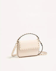 Rockstud Grainy Calfskin Pouch