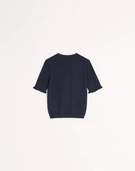 Embroidered Wool Top