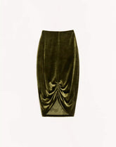 Velvet Midi Skirt