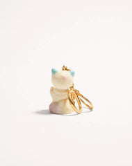 Valentino Garavani Le Chat De La Maison Nylon Bag Charm With Key Ring