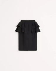 Crepe Couture Midi Skirt