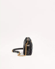 Valentino Garavani Panthea Small Shoulder Bag In Nappa Leather With A Chevron Pattern