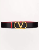 Reversible VLogo Signature Belt In Glossy Calfskin 40 Mm