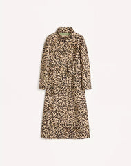 Cloth Coat In Animalier Print
