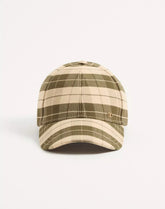 Valentino Garavani VLogo Signature Baseball Cap In Check Fabric