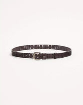 Mini VLogo Signature Belt In Perforated Leather