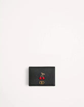 Cherryfic Wallet In Grainy Calfskin