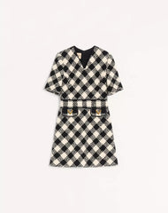 Damier Tweed Dress