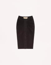 Suede Midi Skirt