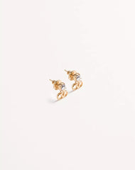 Vlogo Signature Earrings In Metal And Swarovski® Crystals