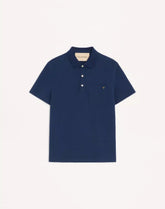 Valentino Polo Shirt In Cotton Piquet With Vgold