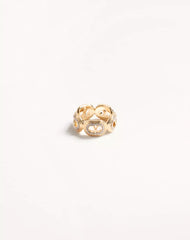 Ovalette Metal And Swarovski® Crystal Ring
