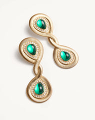 Pas Plus Earrings In Metal, Resin And Swarovski® Crystals