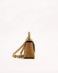 Valentino Garavani Rockstud Small Shoulder Bag In Suede