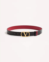 VLogo Signature Reversible Shiny Calfskin Belt - 30Mm / 1.2 In.