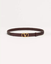 VLogo Signature Braided Calfskin Belt 25 Mm