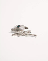 Fil Perdu Metal Brooch With Pearls And Swarovski® Crystals