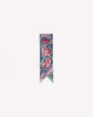 Apres L'Hiver Poppies Bandeau Scarf In Silk
