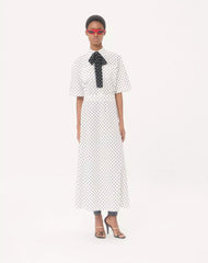 Poplin Plusdepois Print Midi Dress