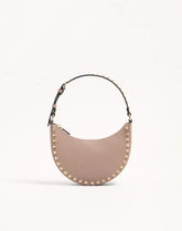 Mini Rockstud Hobo Bag In Grainy Calfskin