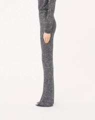 Sequin Thread Knit Trousers