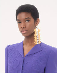 Pages Single Earring In Metal And Crystal