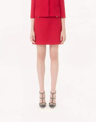 Crepe Couture Short Skirt