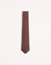 Valentie Cotton Jacquard Tie With Chamber Pattern And VLogo Signature Detail