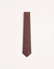 Valentie Cotton Jacquard Tie With Chamber Pattern And VLogo Signature Detail