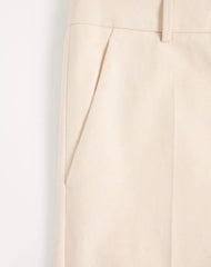 Cuffed Cotton Canvas Trousers