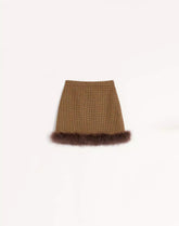 Short Houndstooth Skirt