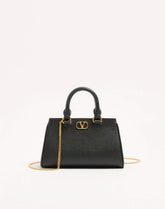 VLogo Signature Mini Bag In Grainy Calfskin