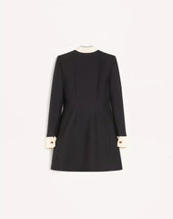 Crepe Couture Short Dress