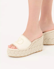 VLogo Torchon Wedge Slide In Nappa 100Mm