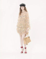 Tulle Illusione Embroidered Short Dress