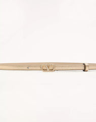 VLogo Signature Belt In Laminated Calfskin With Crystals 10 Mm