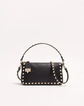 Small Rockstud Grainy Calfskin Crossbody Bag